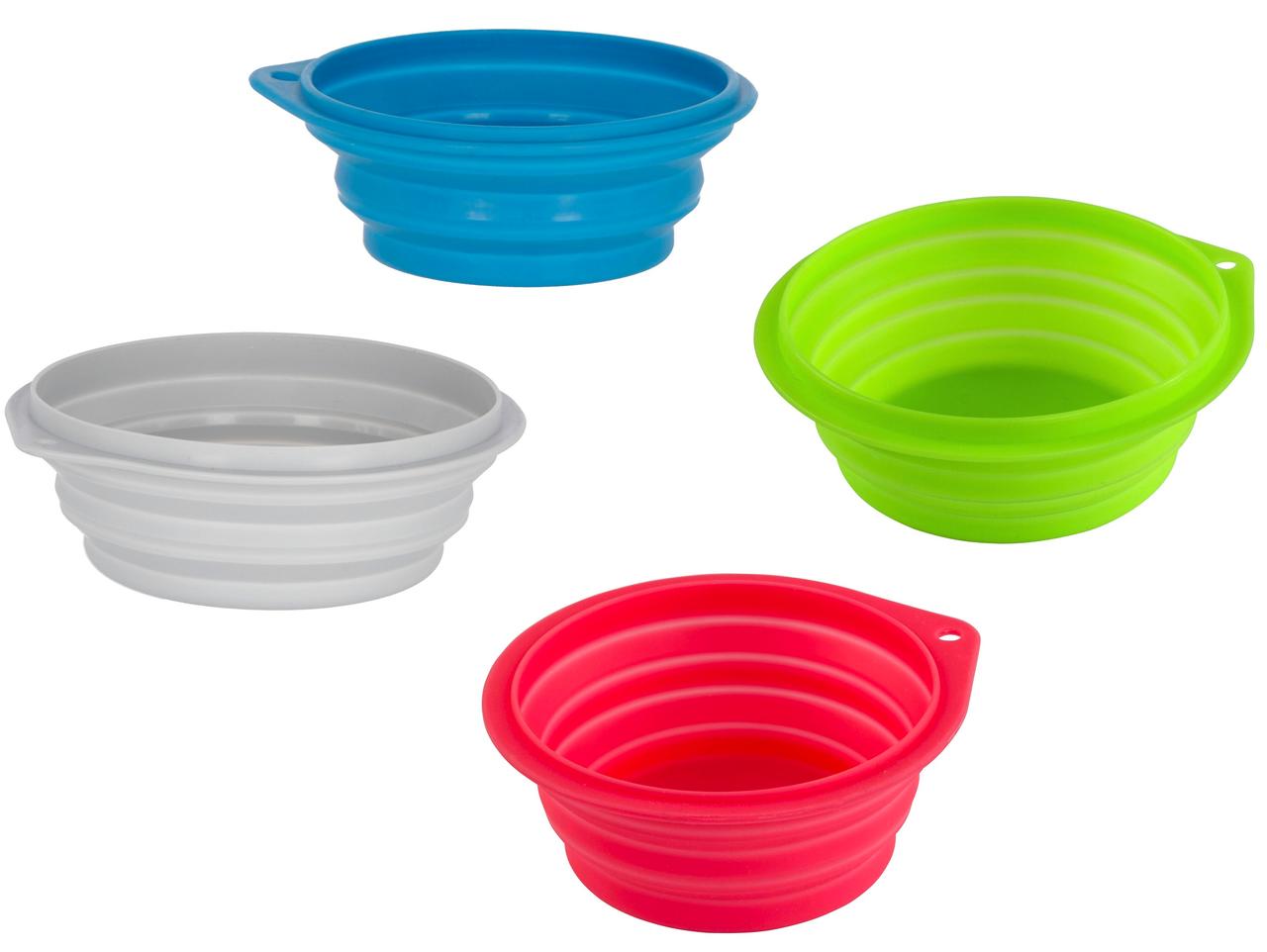 Kerbl Ciotola da viaggio pieghevole in silicone