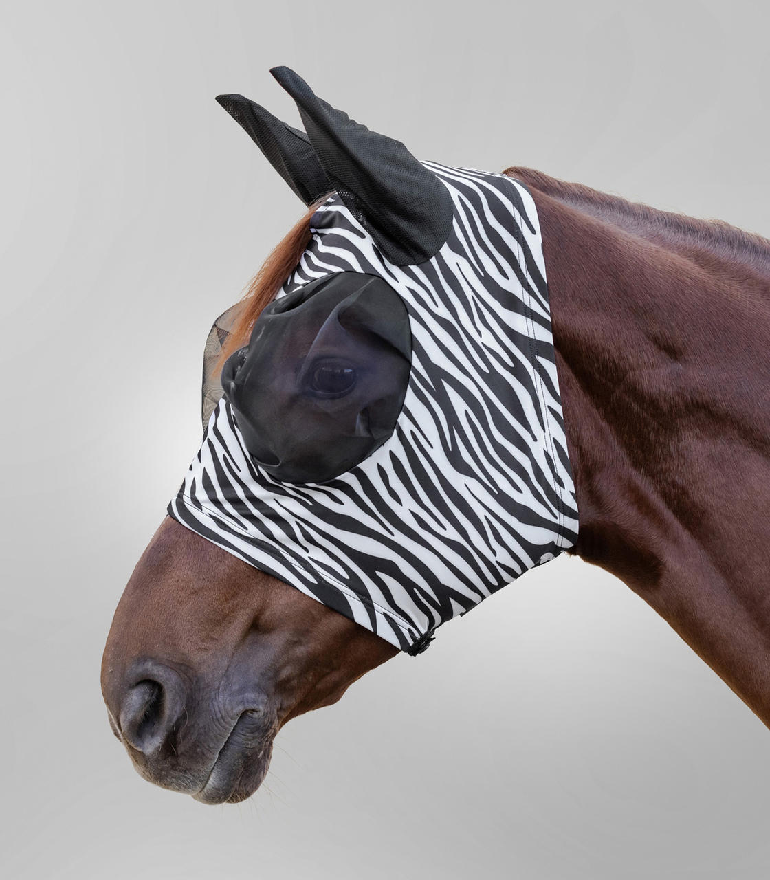 Waldhausen Maschera antimosche Puck Zebra Waldhausen Maschera antimosche Puck Zebra