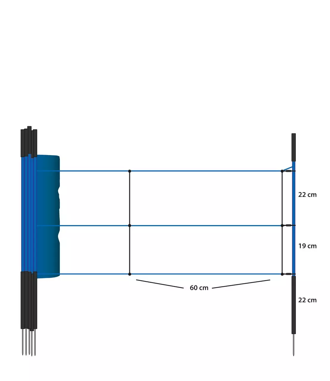 AKO WildNet, 75 cm hoch