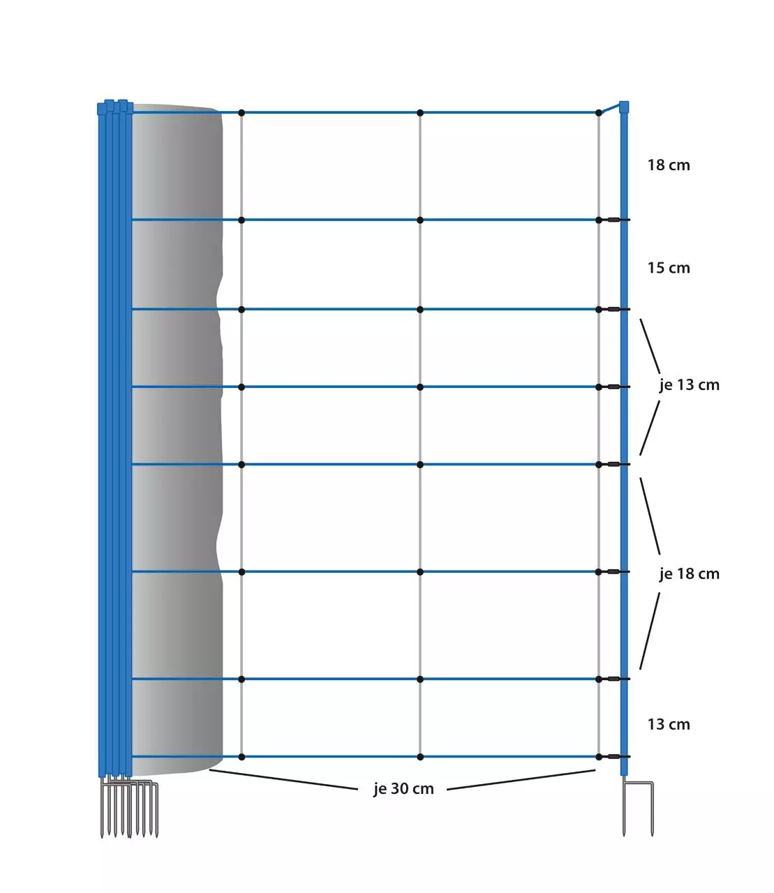 AKO TitanNet Premium Vario, 108 cm, 50 m