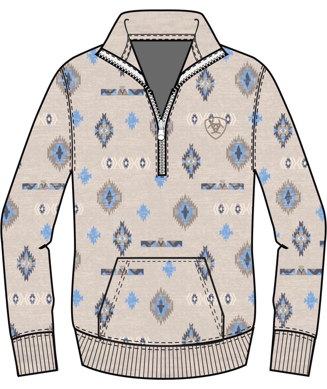 ARIAT Sapphire 1/2 Zip Sweatshirt