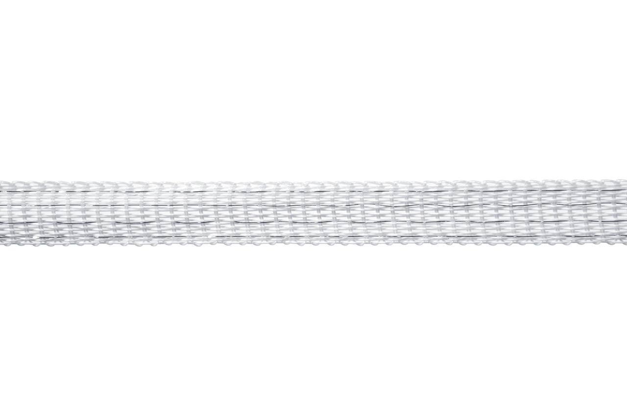 WAHL-FENCE Nastro per pascoli BASIC bianco - 10 mm/200 m