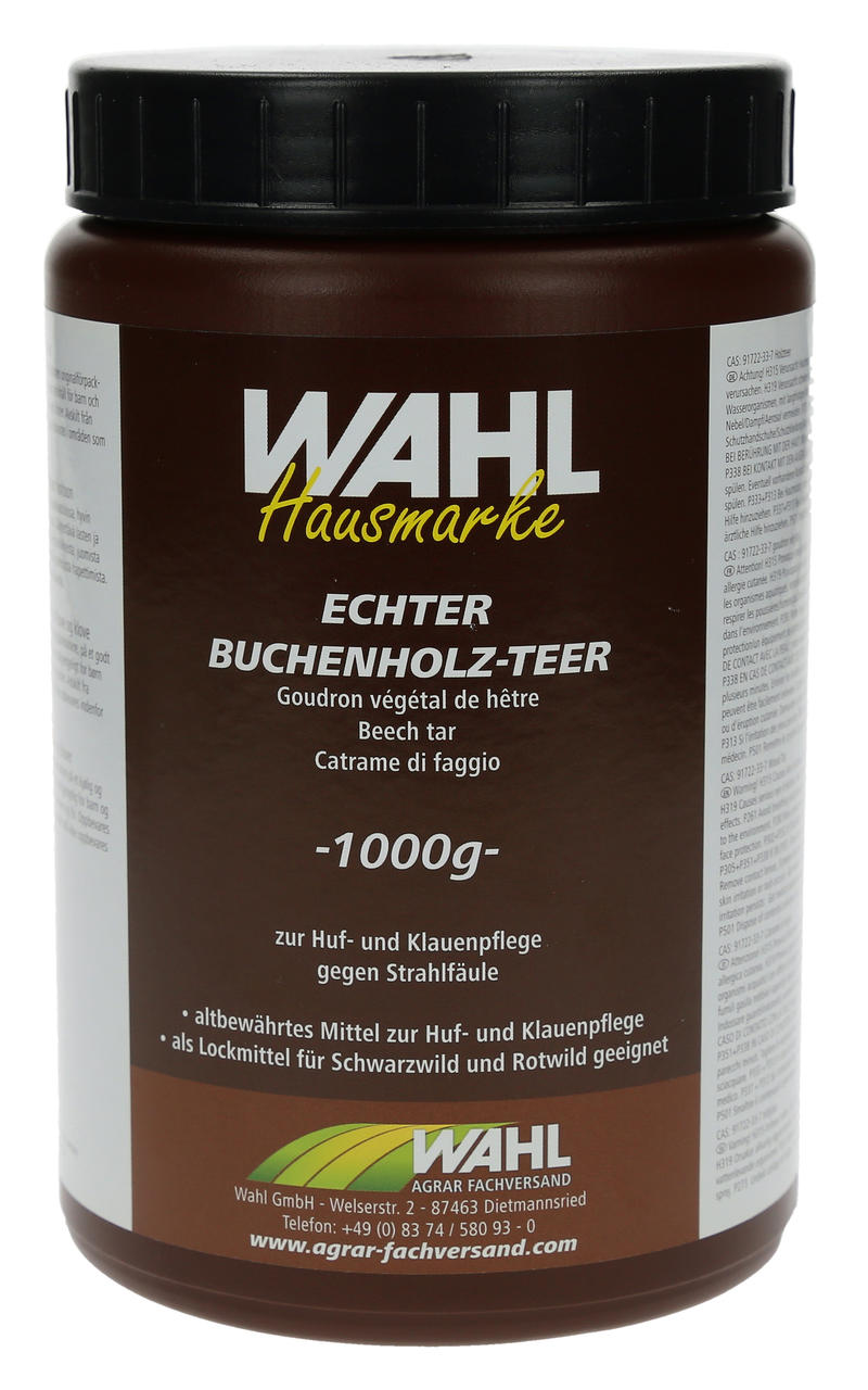 WAHL-Hausmarke Buchenholzteer - versch. Größen 1 Kg