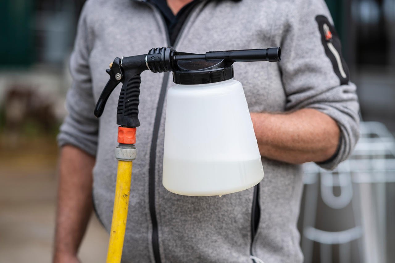 Spruzzino disinfettante - risciacquo automatico
