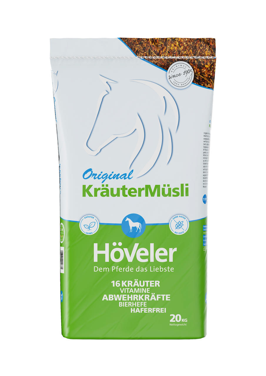 Höveler Kräuter Müsli - Pferdefutter 20 kg