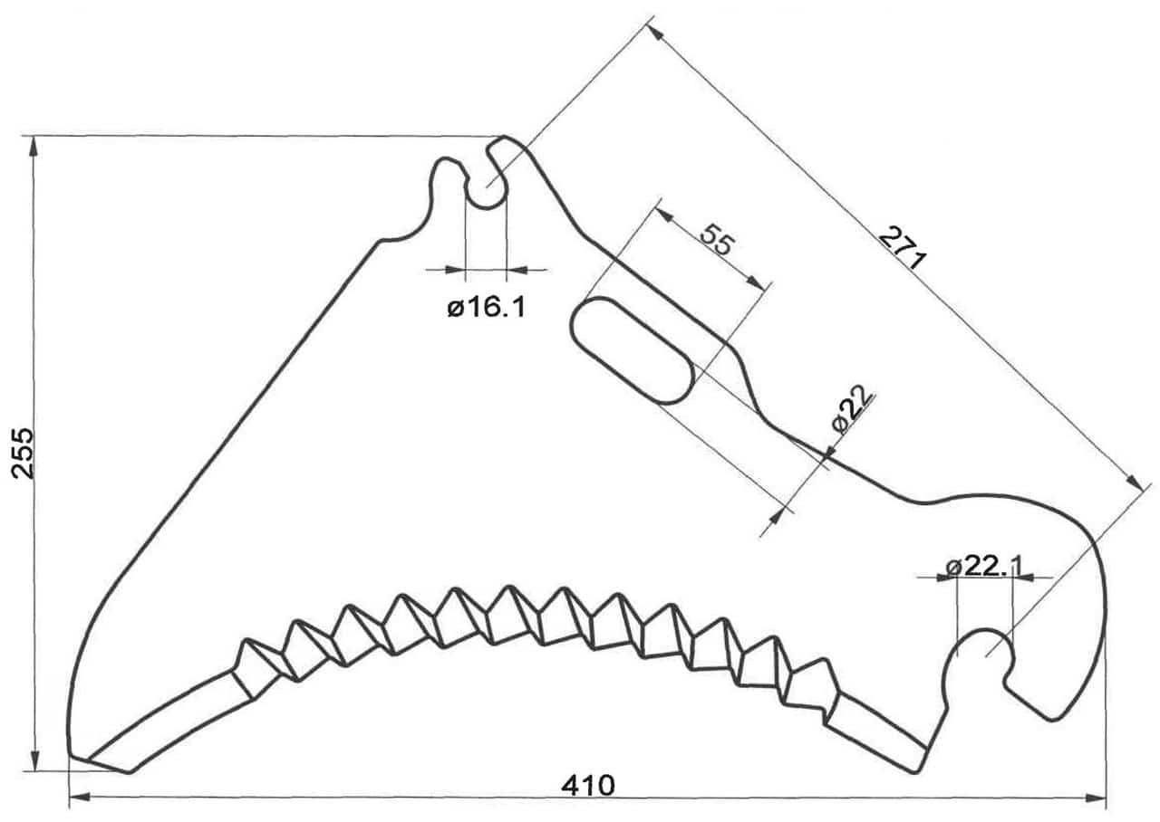 Coltello per carro autocaricante compatibile con Mengele Coltello per carro autocaricante compatibile con Mengele
