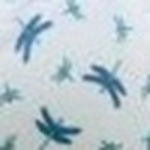 Dragonfly Print/Silver, Blue & Sage