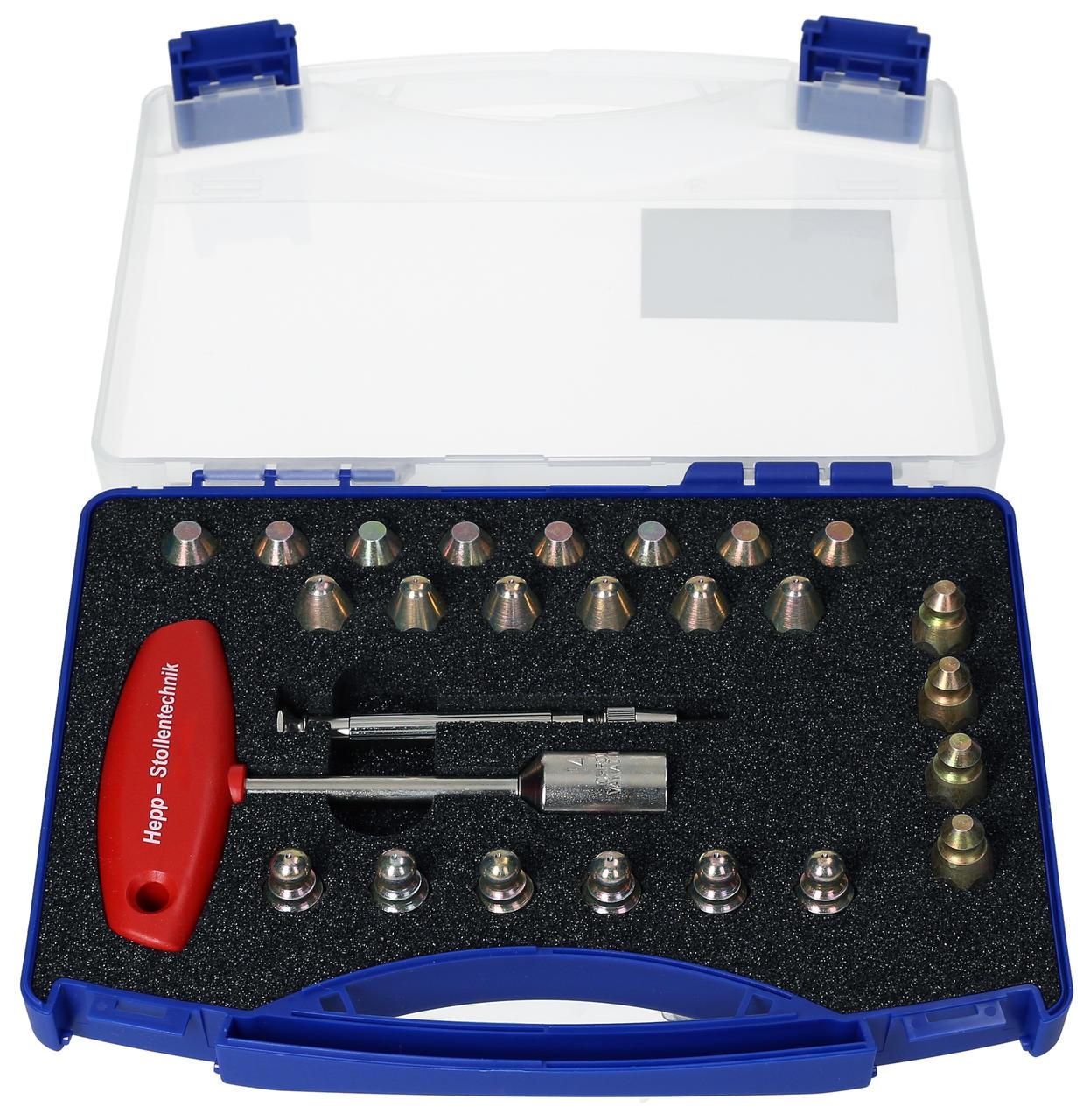 Hepp Stollentechnik Set iniziale di valigette borchiate Hepp Stollentechnik Set iniziale di valigette borchiate