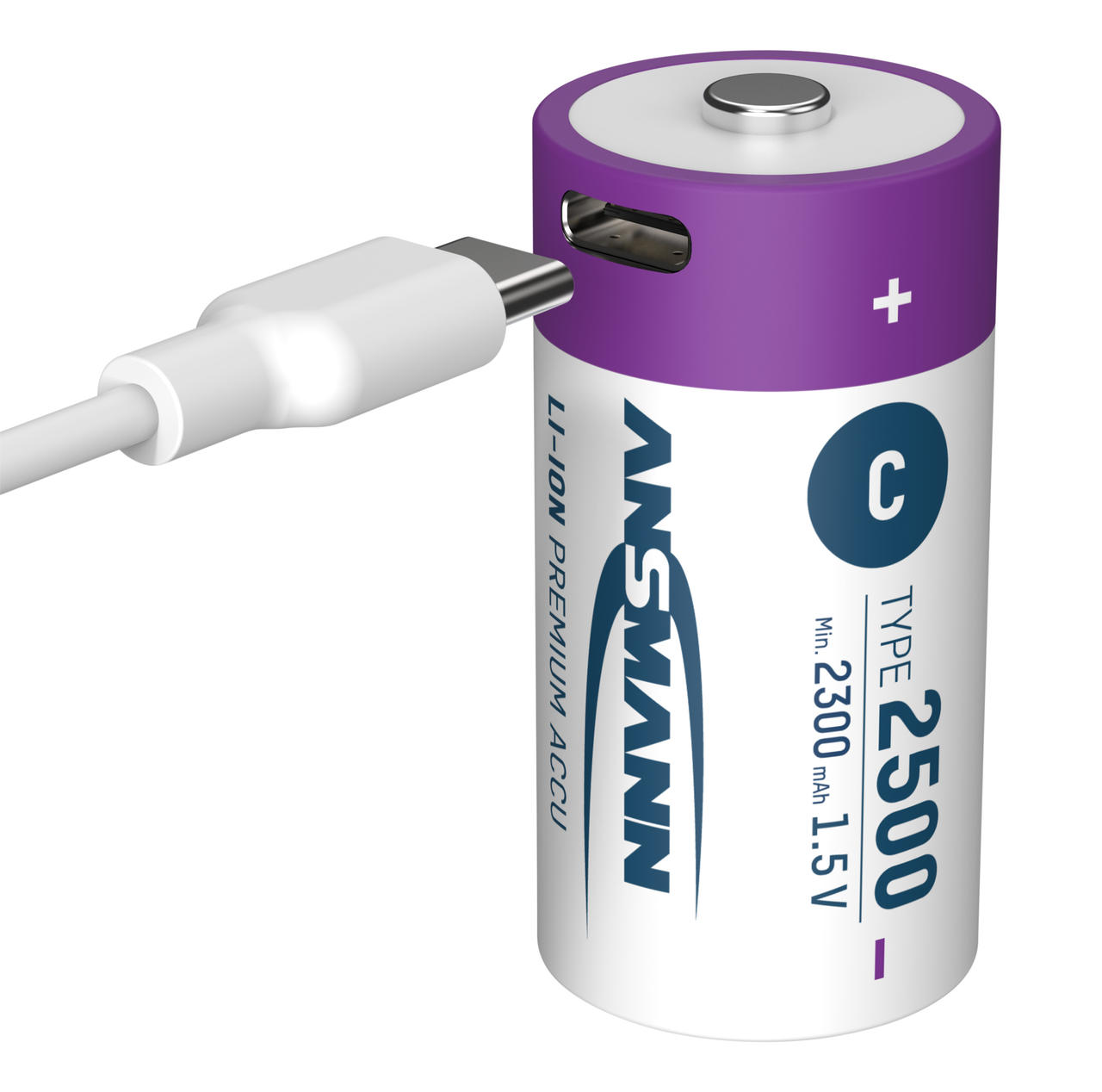 Ansmann Batterie agli ioni di litio – formato Baby C
