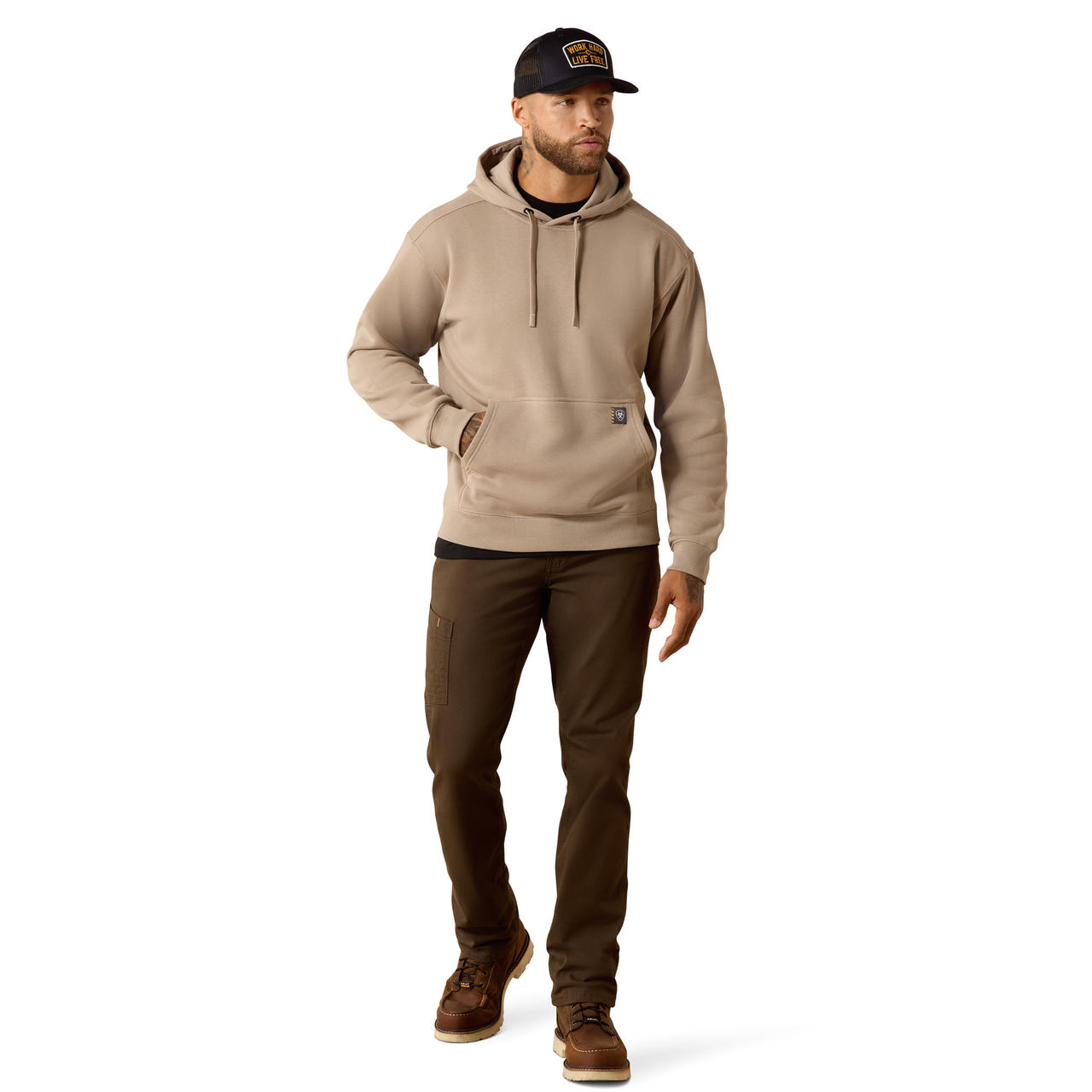 ARIAT Felpa con cappuccio Rebar Lightweight Workhog