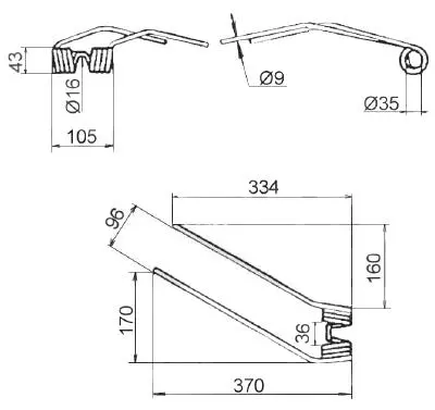 Zinken für FAHR KH 2N, 4N, 6N (ab 1966)