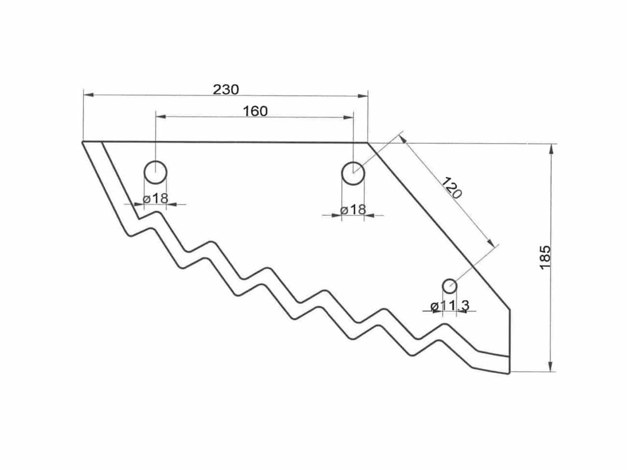 Futtermischwagenmesser für JF-Stoll
