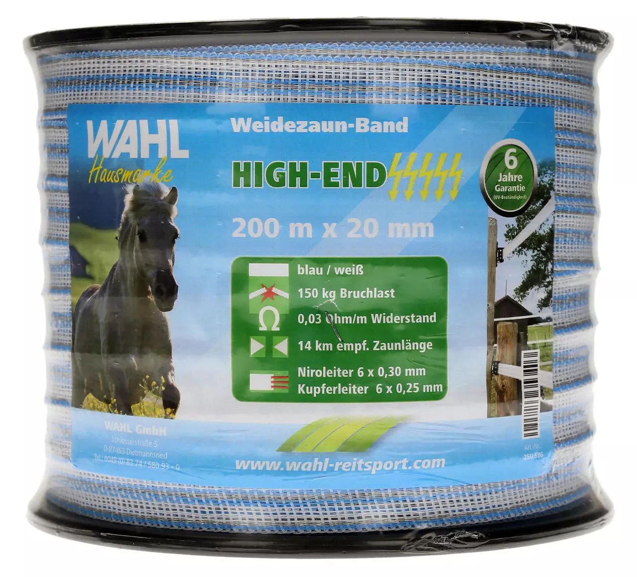 WAHL-FENCE Weidezaunband - HIGH END 20mm / 200m