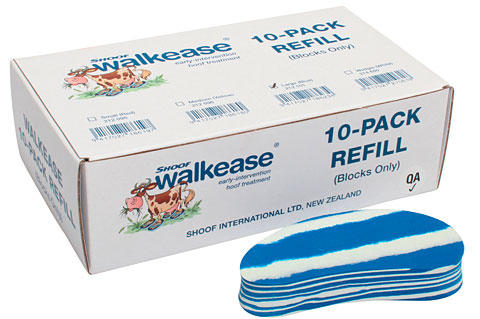 Shoof Walkease Ersatz-Klauenblock - - versch. Größen blau | groß | 12,2 cm