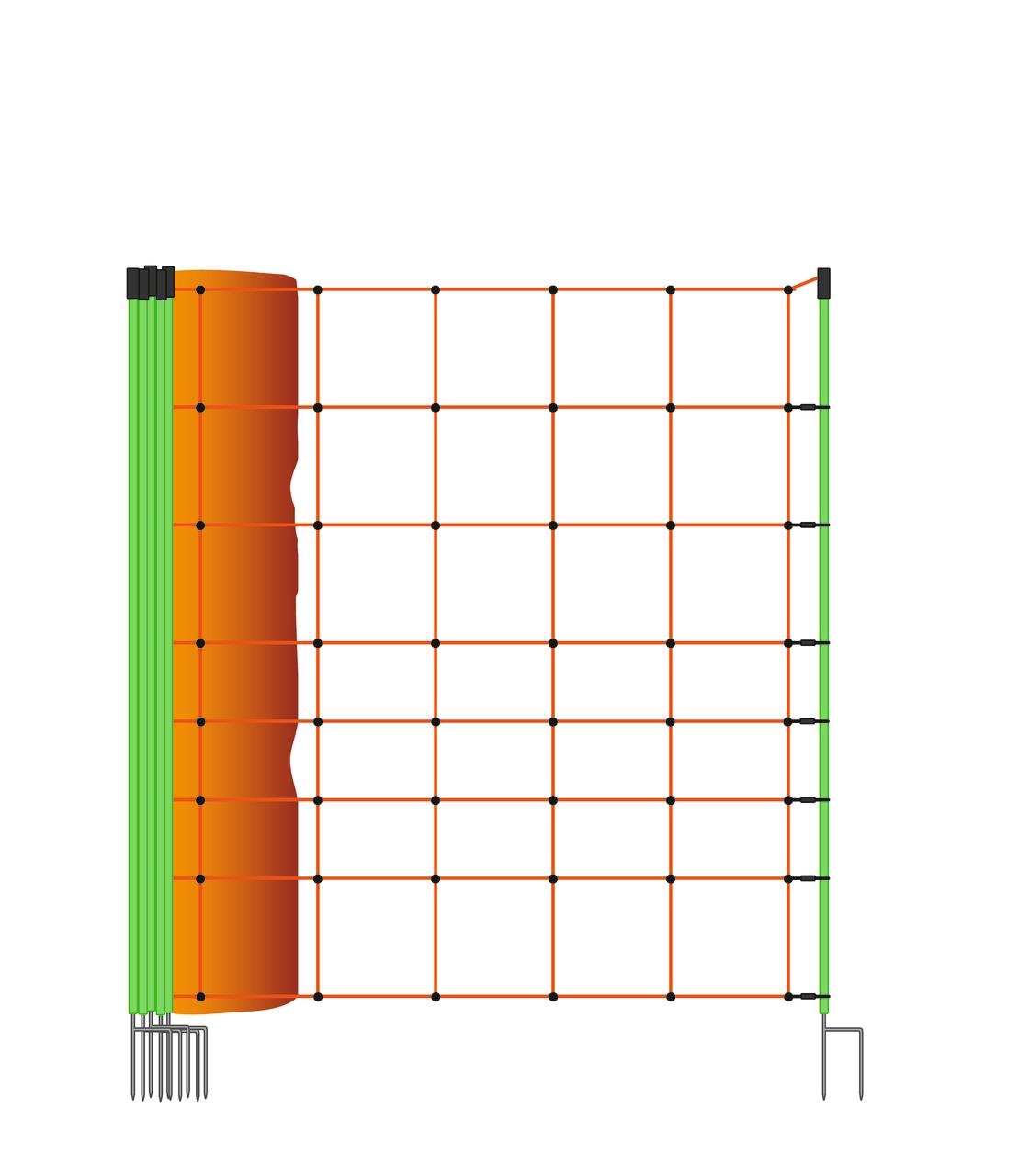 Göbel Euronetz – rete per ovini, alta 90 cm Göbel Euronetz – rete per ovini, alta 90 cm