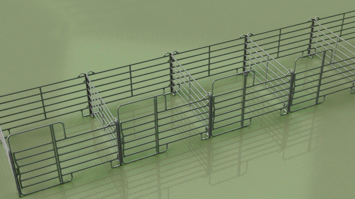 WAHL-FENCE Panel mit Tor 3,6 x 2,2 m Standard (LxH)