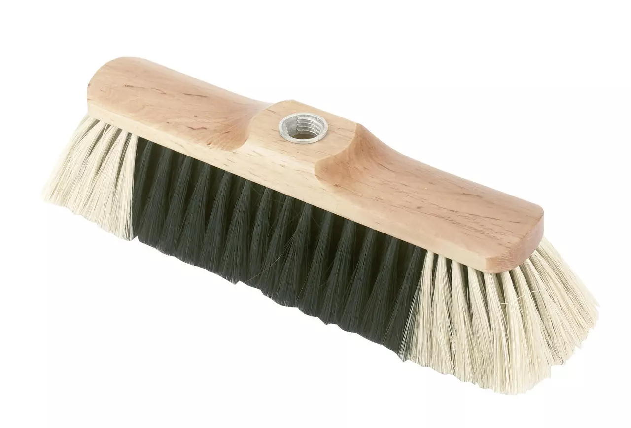 WAHL-Hausmarke STUBENBESEN natur 28 cm, Gewindeansatz