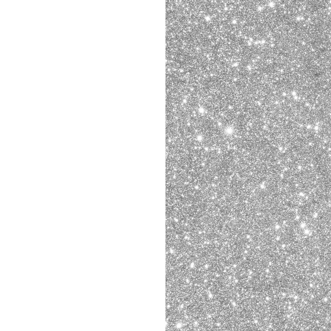 white-silver glitter