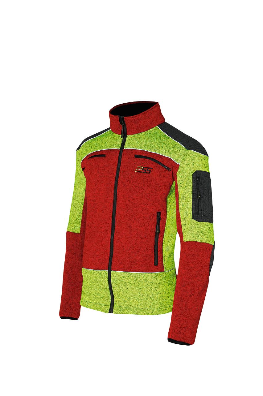 PSS X-treme Arctic Faserstrickjacke XXXL rot/gelb