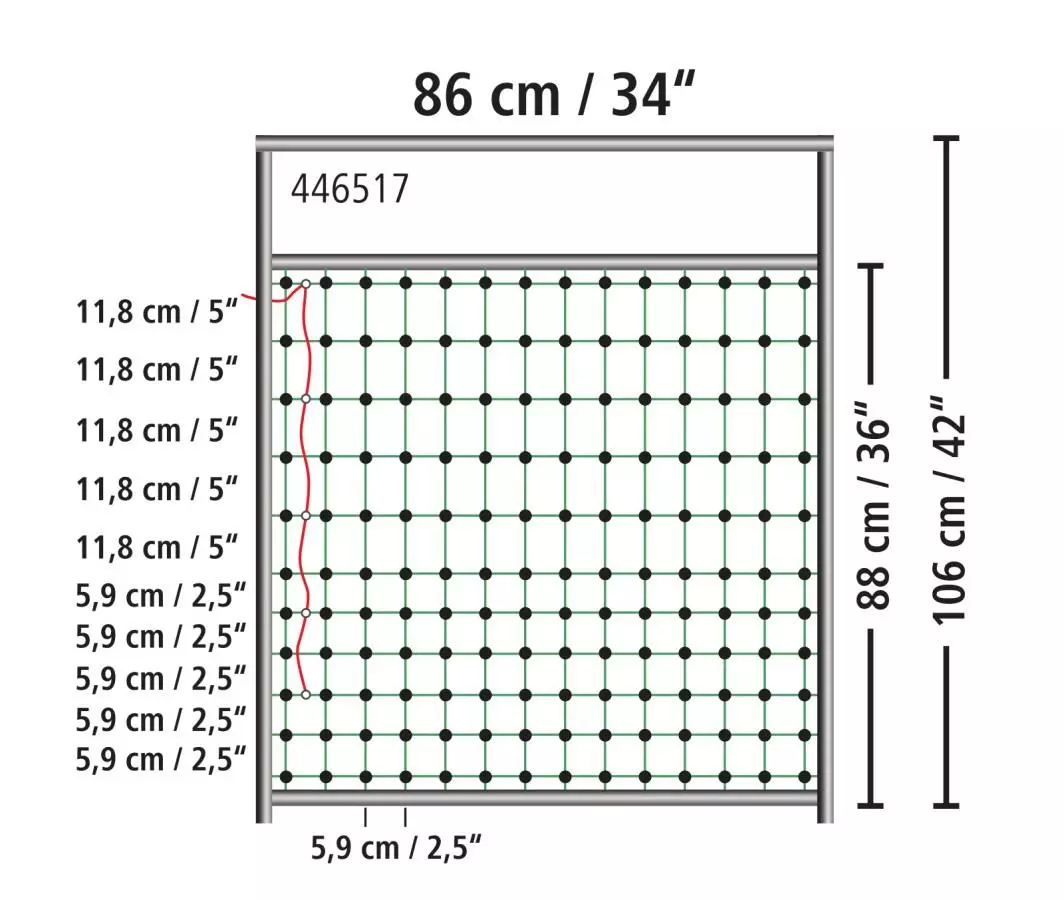 AKO Tür für Elektrozaunnetze bis 106cm Netze