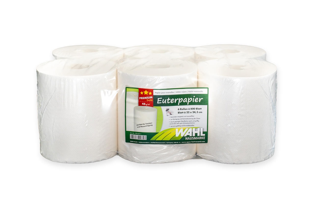 WAHL-Hausmarke Papier UdderoClean pour pis WAHL-Hausmarke Papier UdderoClean pour pis