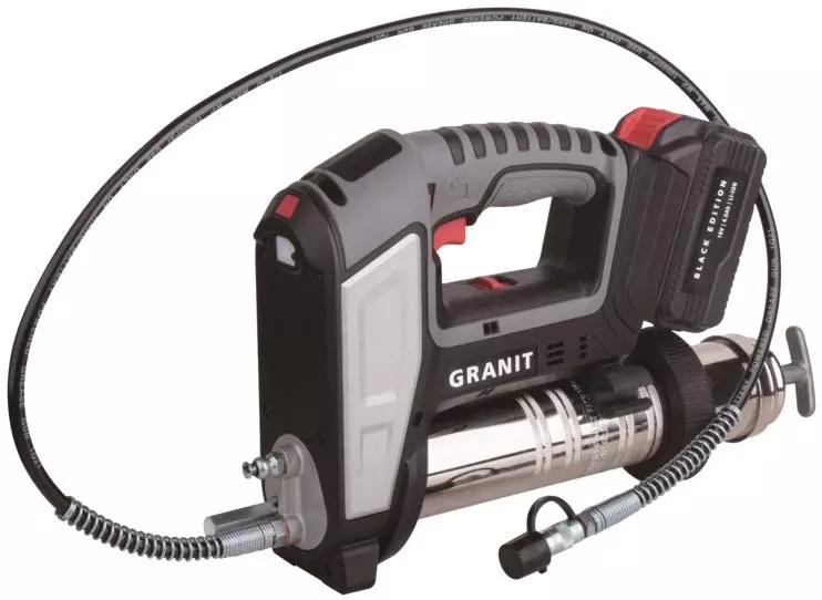 GRANIT Akku-Fettpressen-Set BLACK EDITION