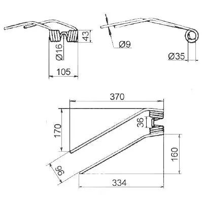 Zinken für FAHR KH 2N, 4N, 6N (ab 1966)
