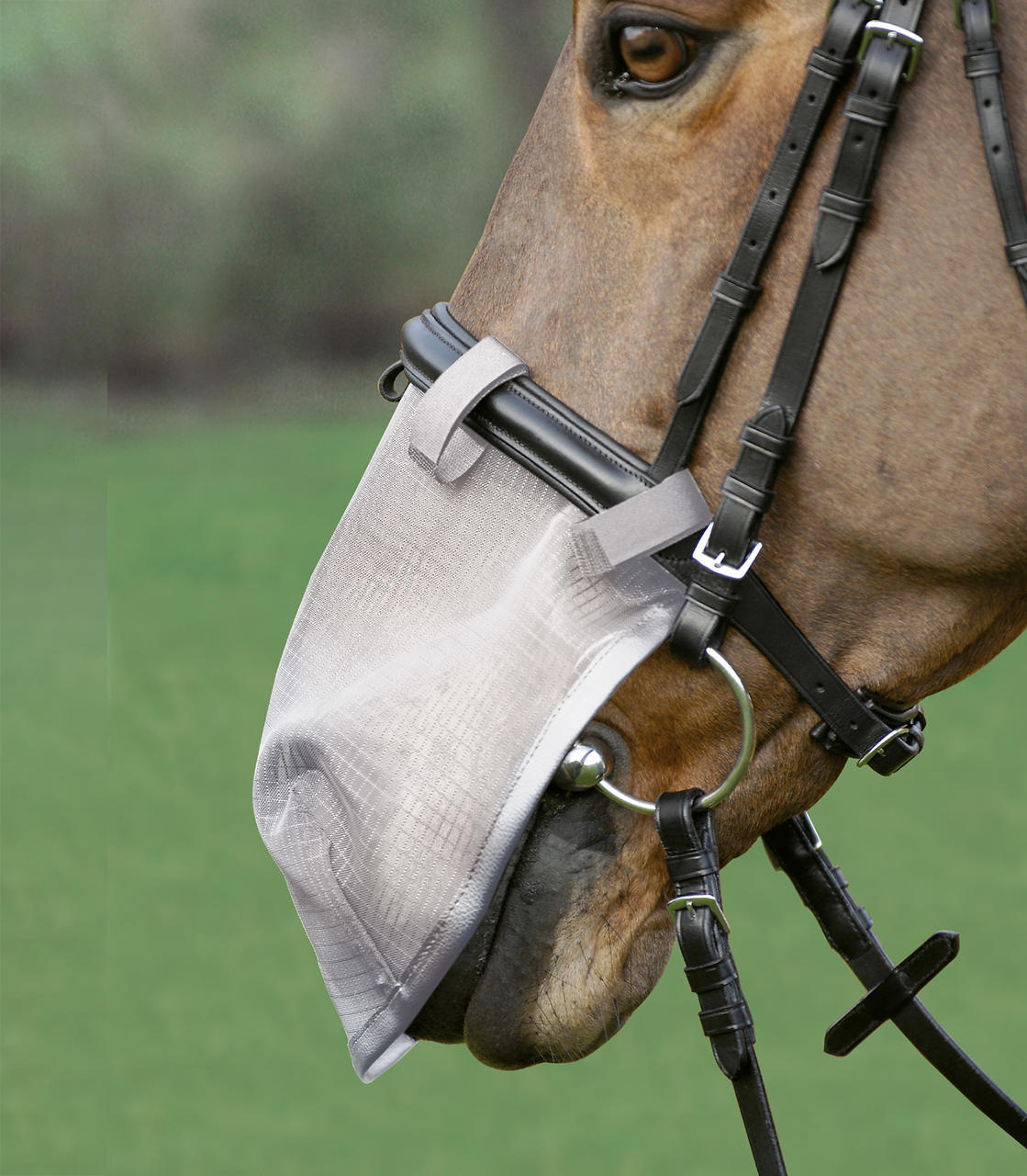Waldhausen Fliegen-Nasenschutz, mit UV-Schutz Pony silbergrau
