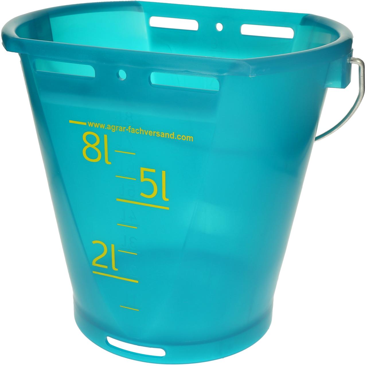 Hiko Kälbertränkeeimer transparent Petrol