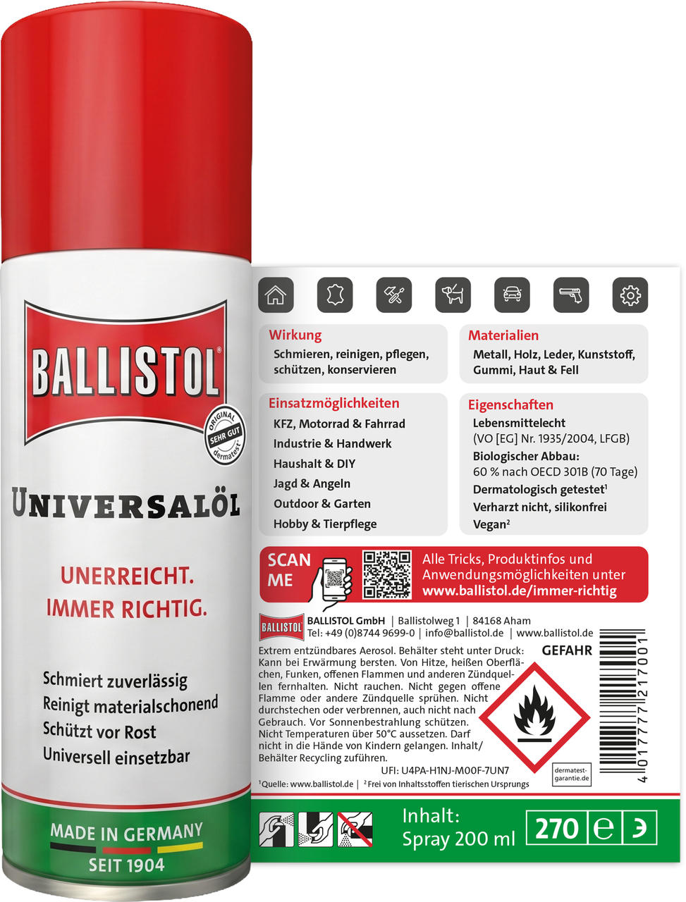 Ballistol Universalöl Spray 200 ml