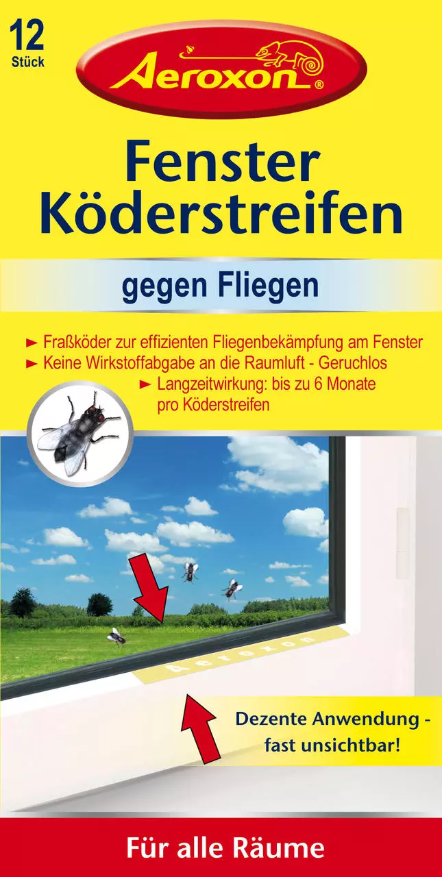 Aeroxon Fenster-Köderstreifen "Transparent"