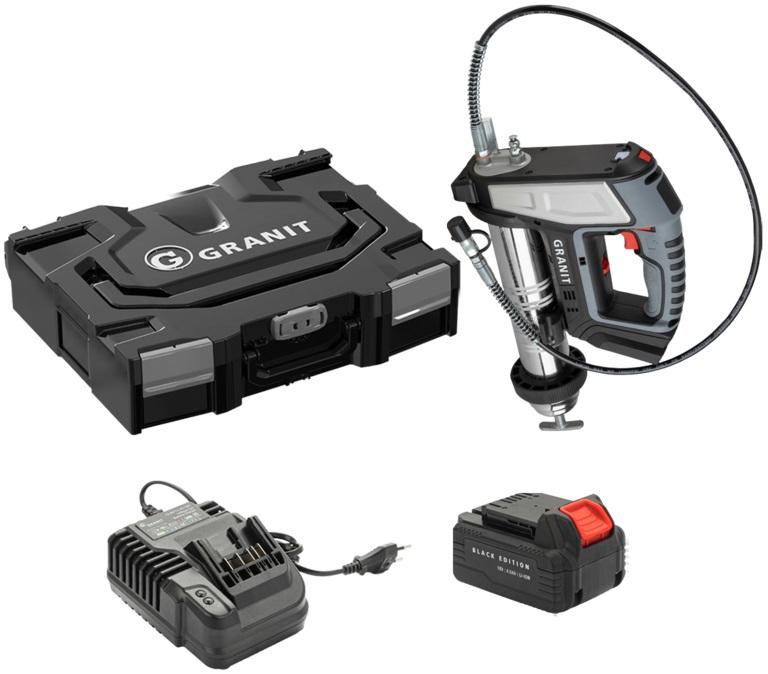 GRANIT Akku-Fettpressen-Set BLACK EDITION