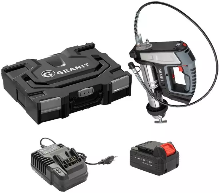 GRANIT Akku-Fettpressen-Set BLACK EDITION GRANIT Akku-Fettpressen-Set BLACK EDITION