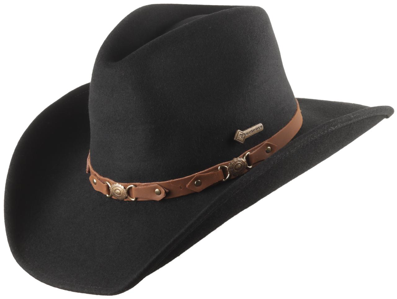Scippis Chapeau en feutre de laine Bandit
