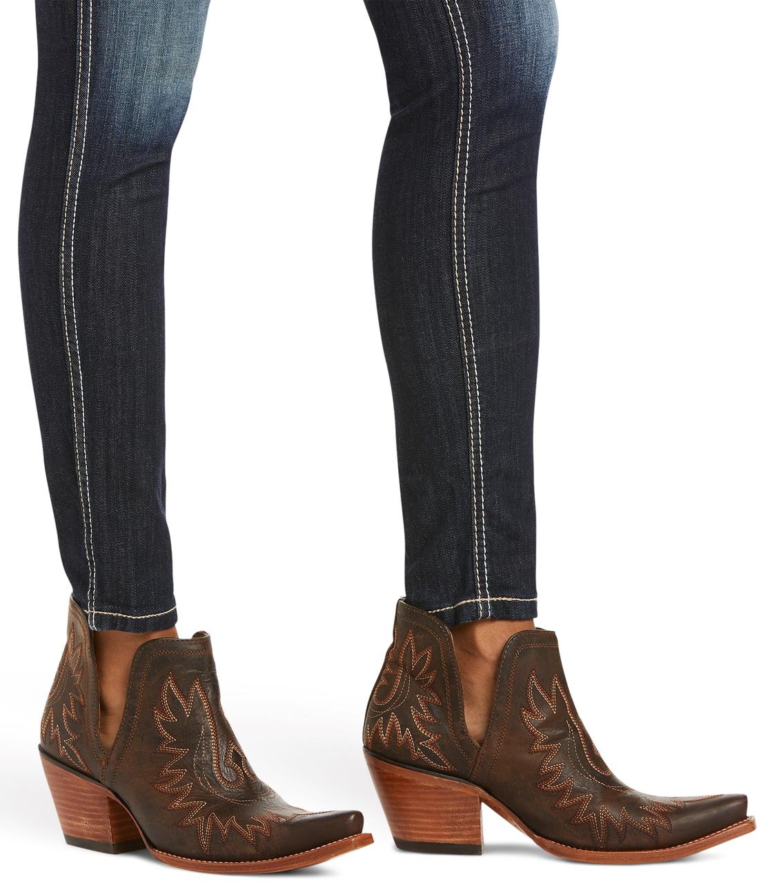 ARIAT R.E.A.L. Mid Rise Stretch Outseam Ella