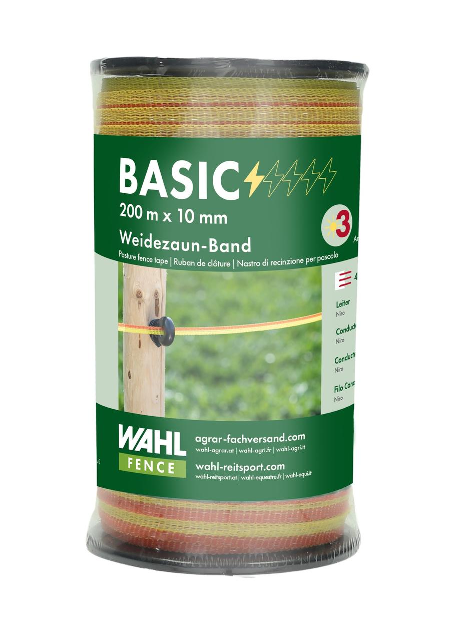 WAHL-FENCE Nastro di recinzione per pascoli - BASIC - 10 mm / 200 m WAHL-FENCE Nastro di recinzione per pascoli - BASIC - 10 mm / 200 m