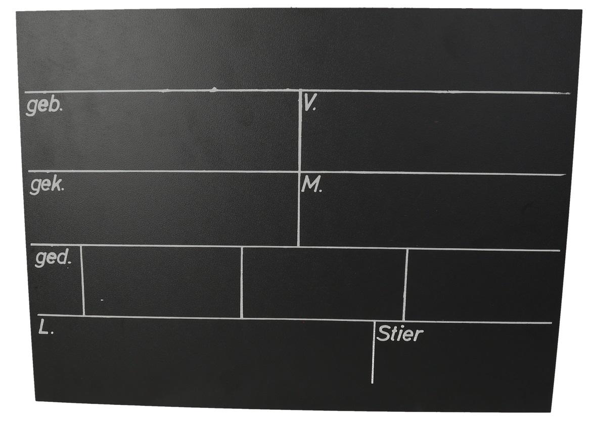 WAHL-Hausmarke Züchter - Stalltafel - 40 x 30cm