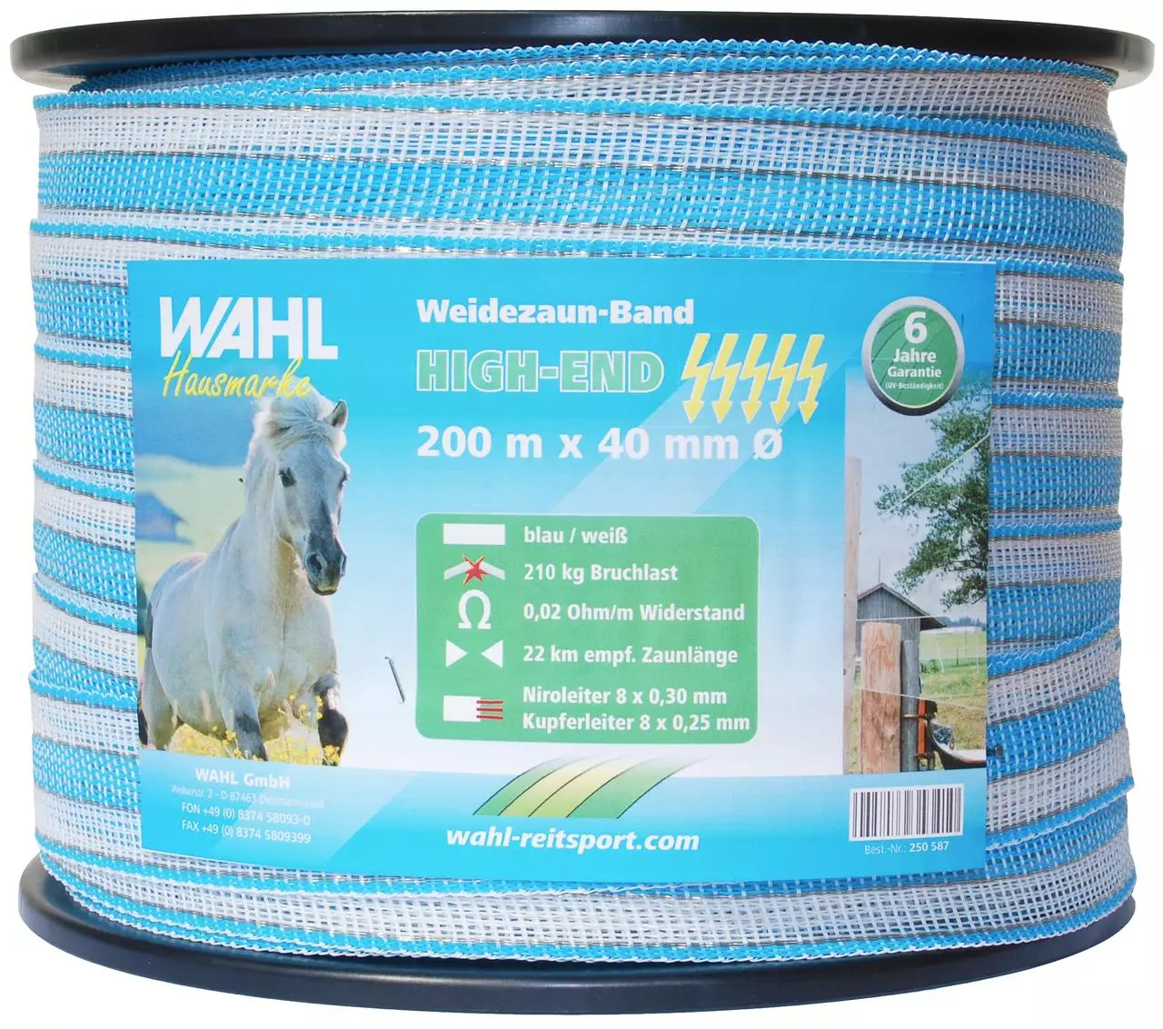 WAHL-FENCE Weidezaunband - HIGH END 40 mm / 200 m