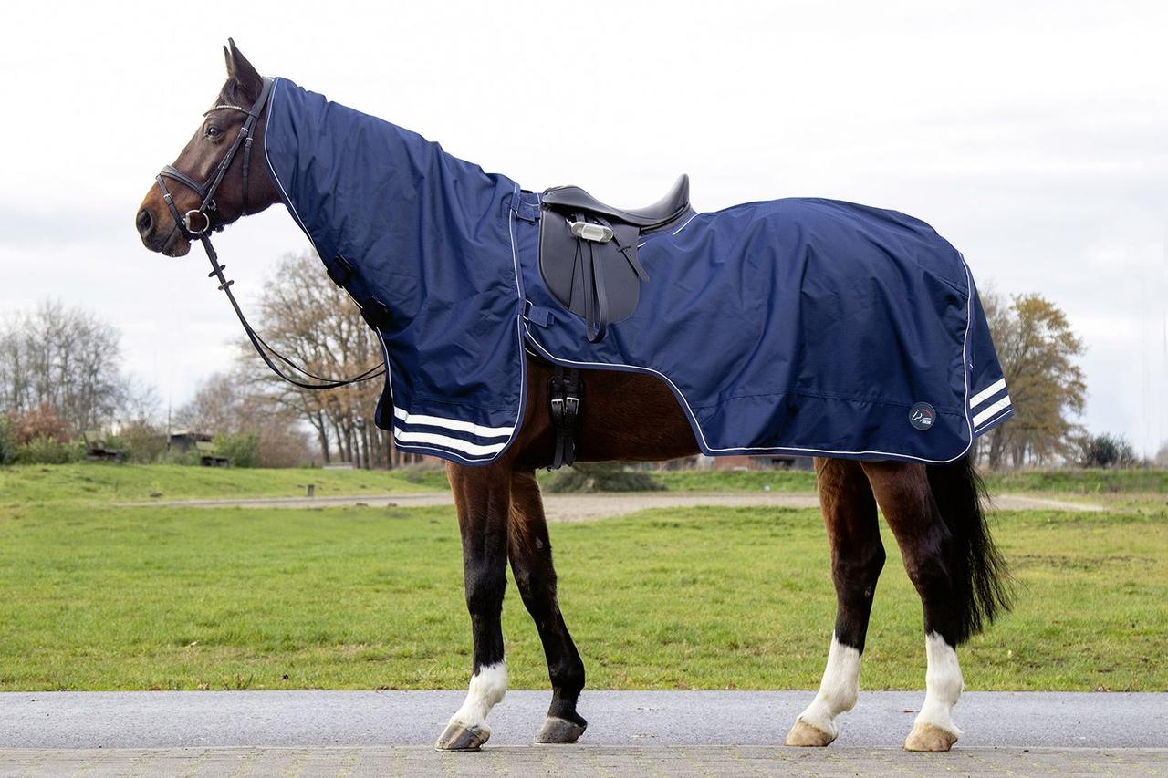 HKM Coperta da equitazione con copricollo removibile