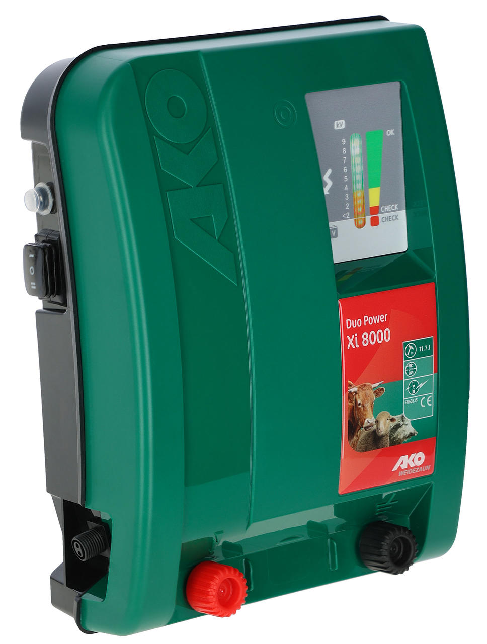 AKO Duo Power Xi8000, energizzatore per recinzioni elettriche da 12/230 V