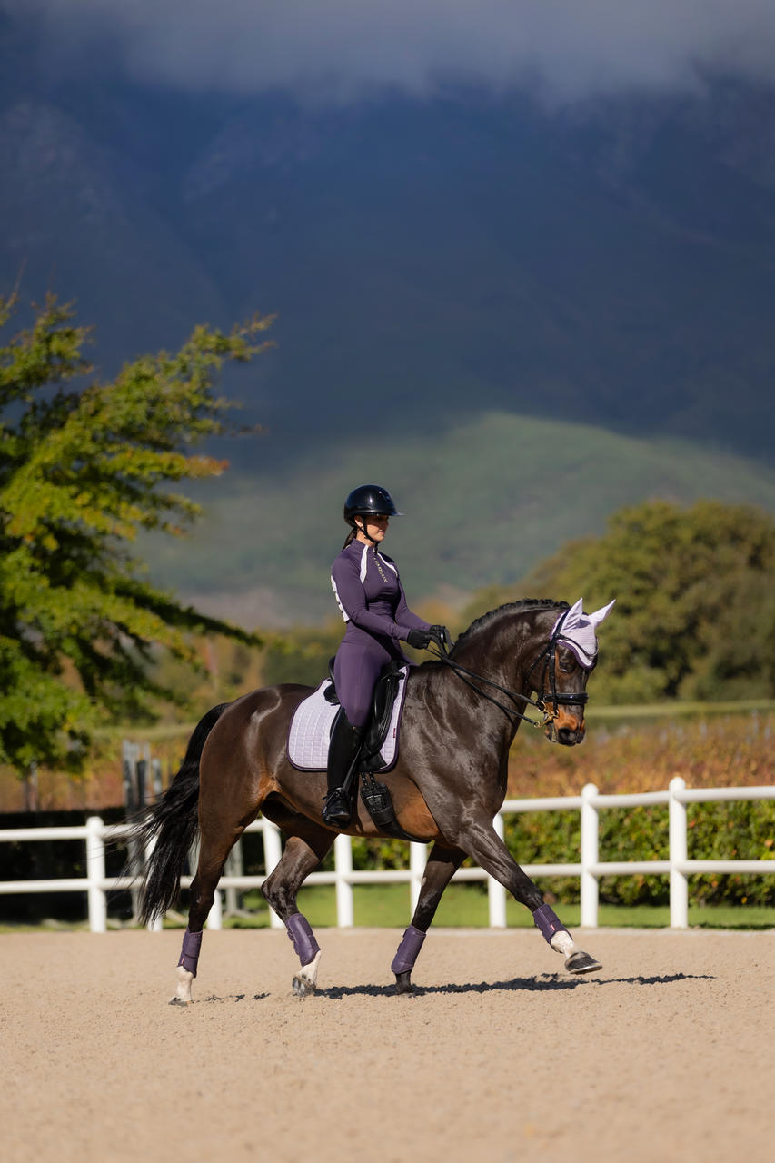 LeMieux Cuscinetto per sella da dressage in pelle scamosciata