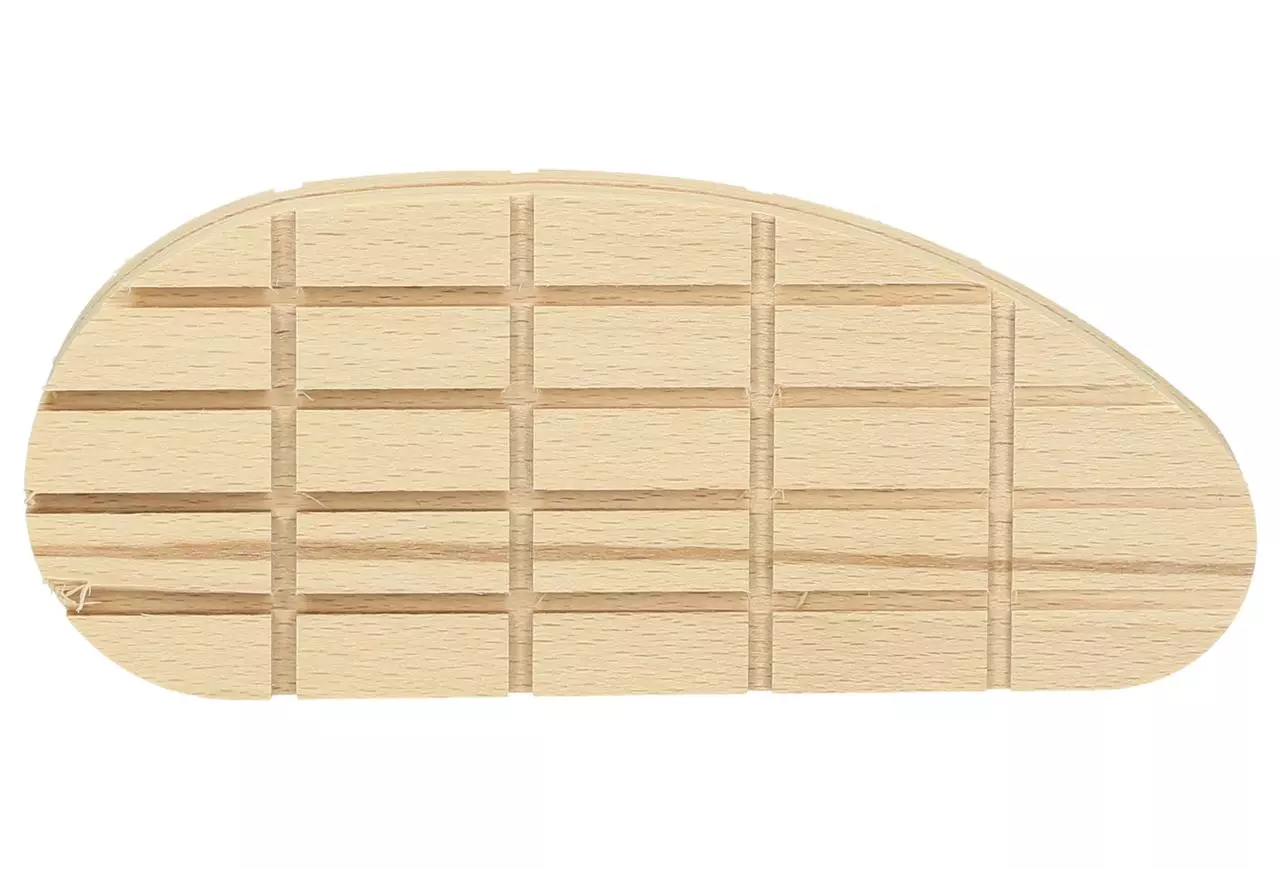 WAHL-Hausmarke Holzklotz XL - 130 mm - abgeschrägt