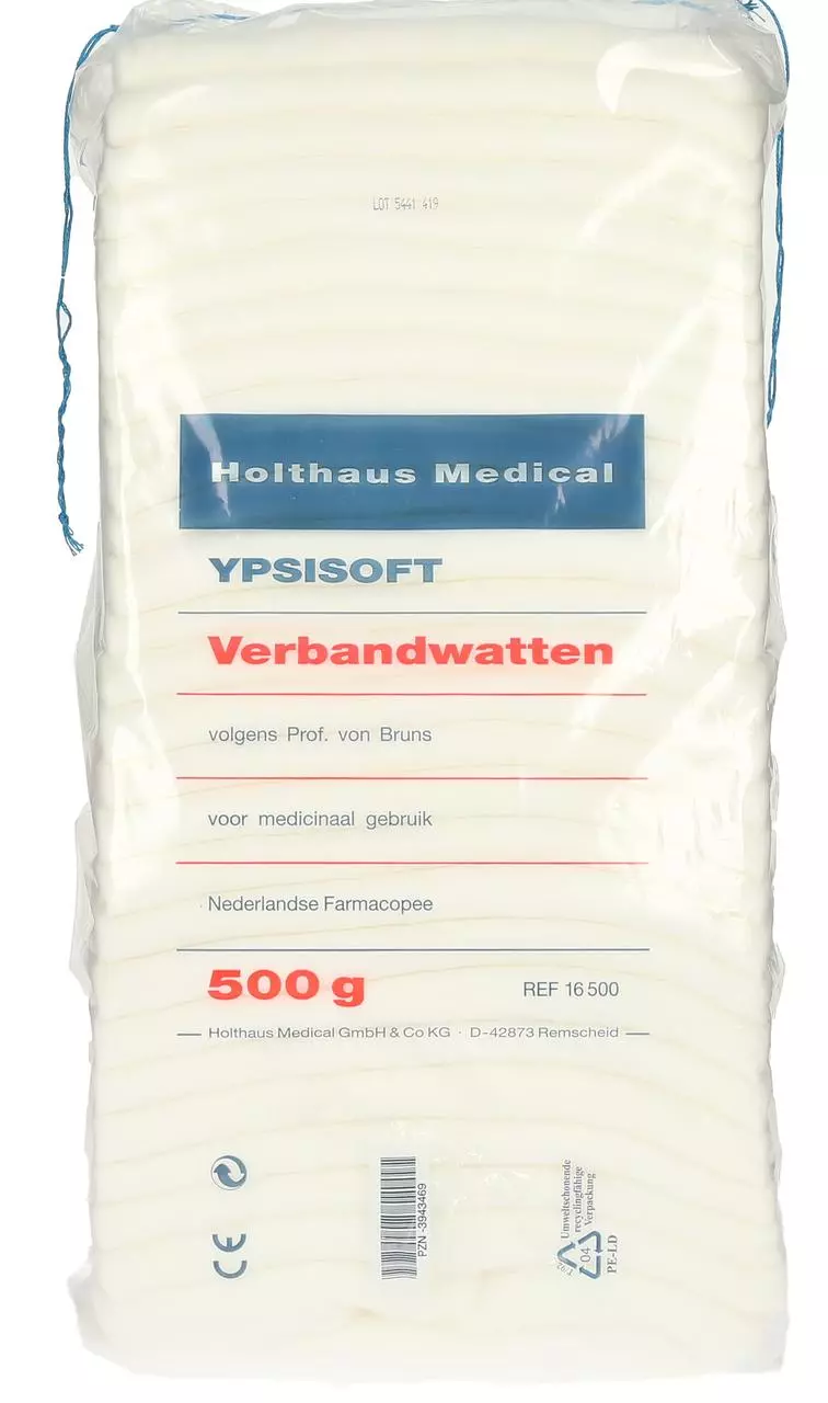Holthaus YPSISOFT - Polsterwatte 500g- zick-zack