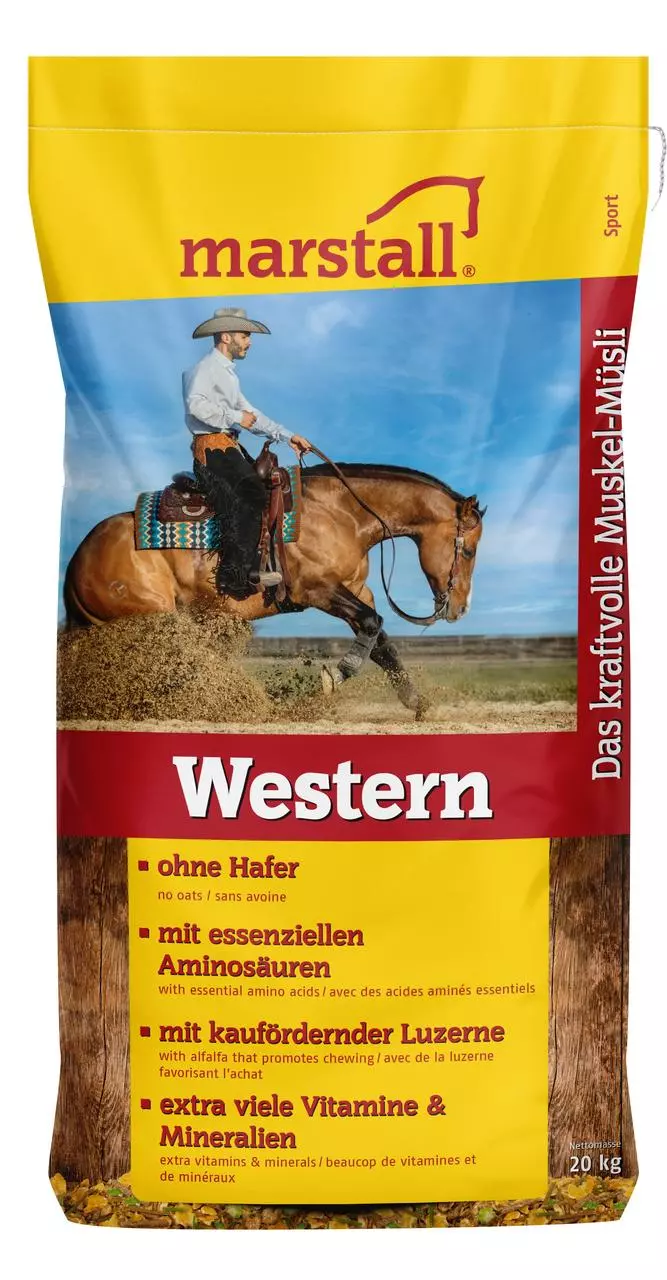 Marstall Premium-Pferdefutter „Turnier“ (20 Kg) – Mit 40 % Hafer, Schnelle Energie & Hochverdaulich