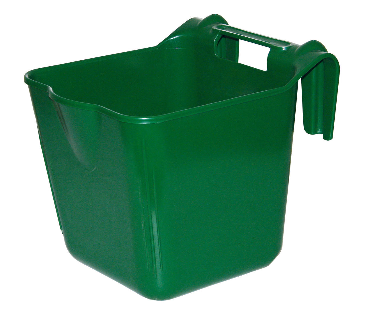 Kerbl Futtertrog 'HangOn' - eckig 13 Liter grün