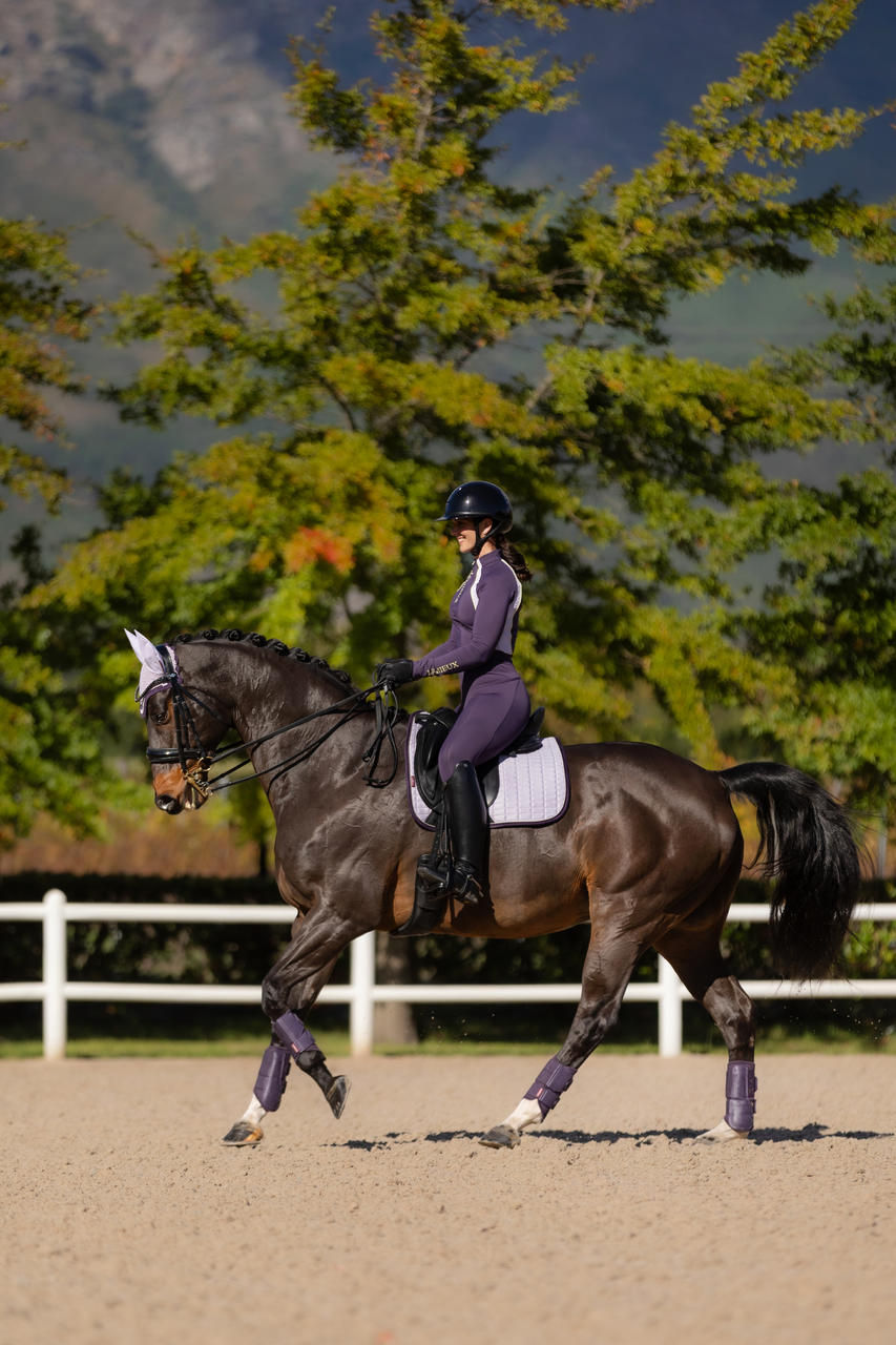LeMieux Cuscinetto per sella da dressage in pelle scamosciata
