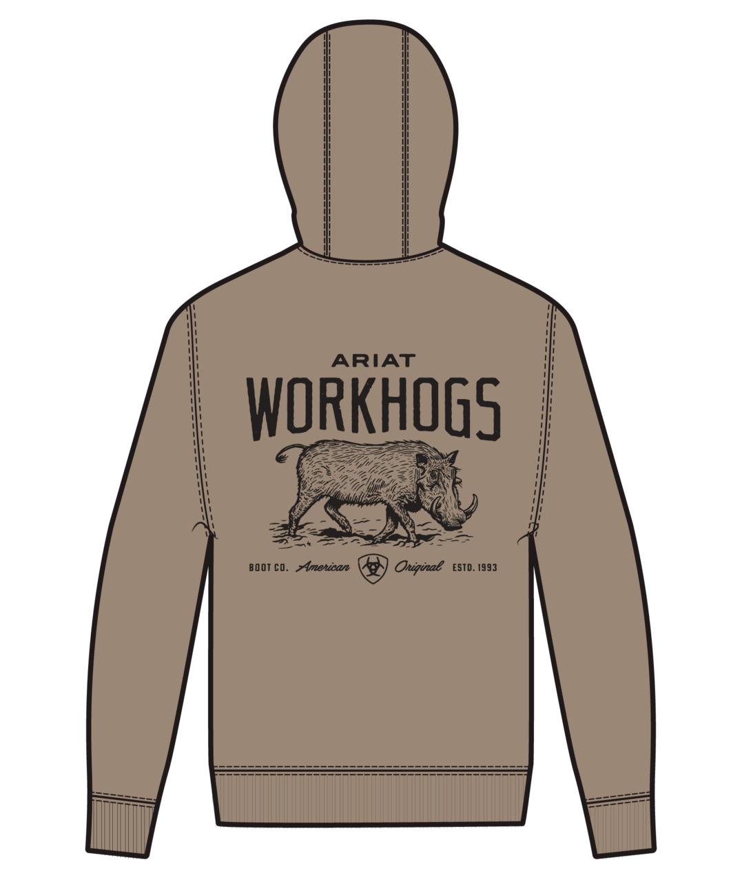 ARIAT Felpa con cappuccio Rebar Lightweight Workhog