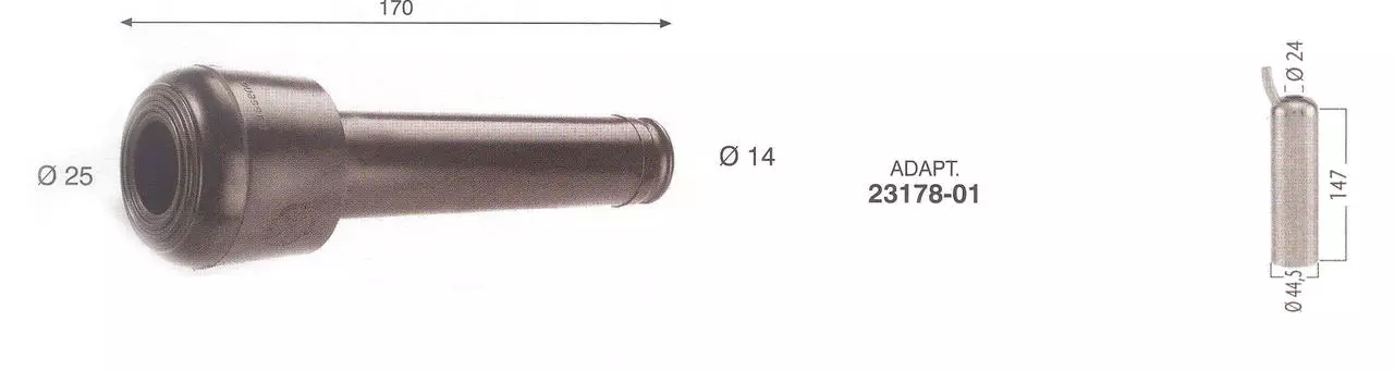 WAHL-Hausmarke Zitzengummi passt für MIELE 23178 - kurz WAHL-Hausmarke Zitzengummi passt für MIELE 23178 - kurz