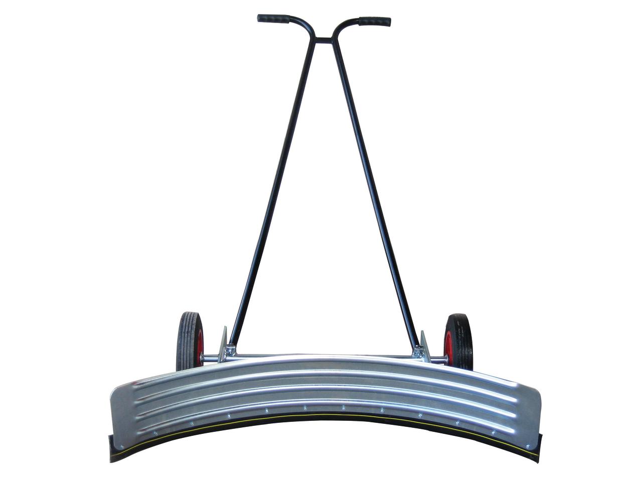 Raschietto carrellato semicircolare per stalla 117 cm