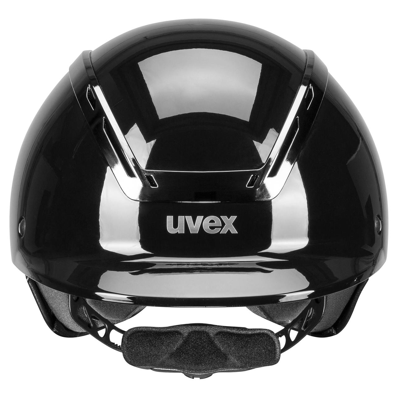 uvex Casco da equitazione exxeed cromo lucido